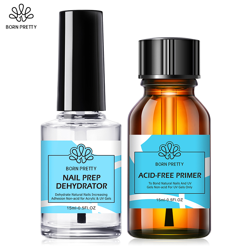 Nail Dehydrator Primer - BORN PRETTY مسمار الإعدادية ديهيدراتور ومجموعة