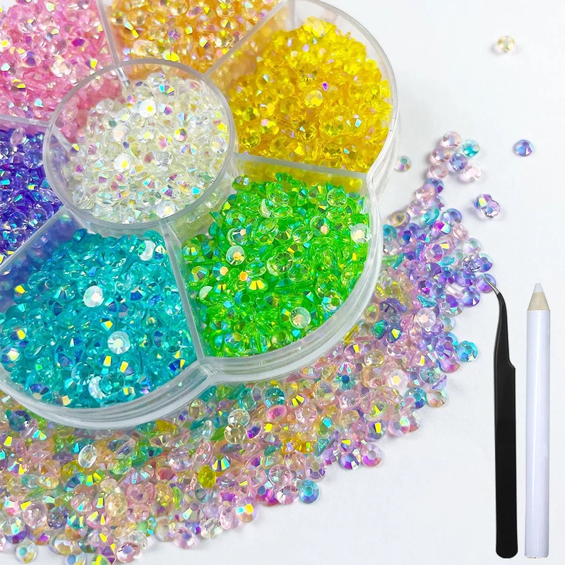 Beauty Gems Makeup - 3920 قطعة من أحجار الراين المسطحة