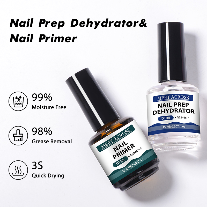 Nail Dehydrator Primer - قطعتان من مزيل الرطوبة للأظافر سعة