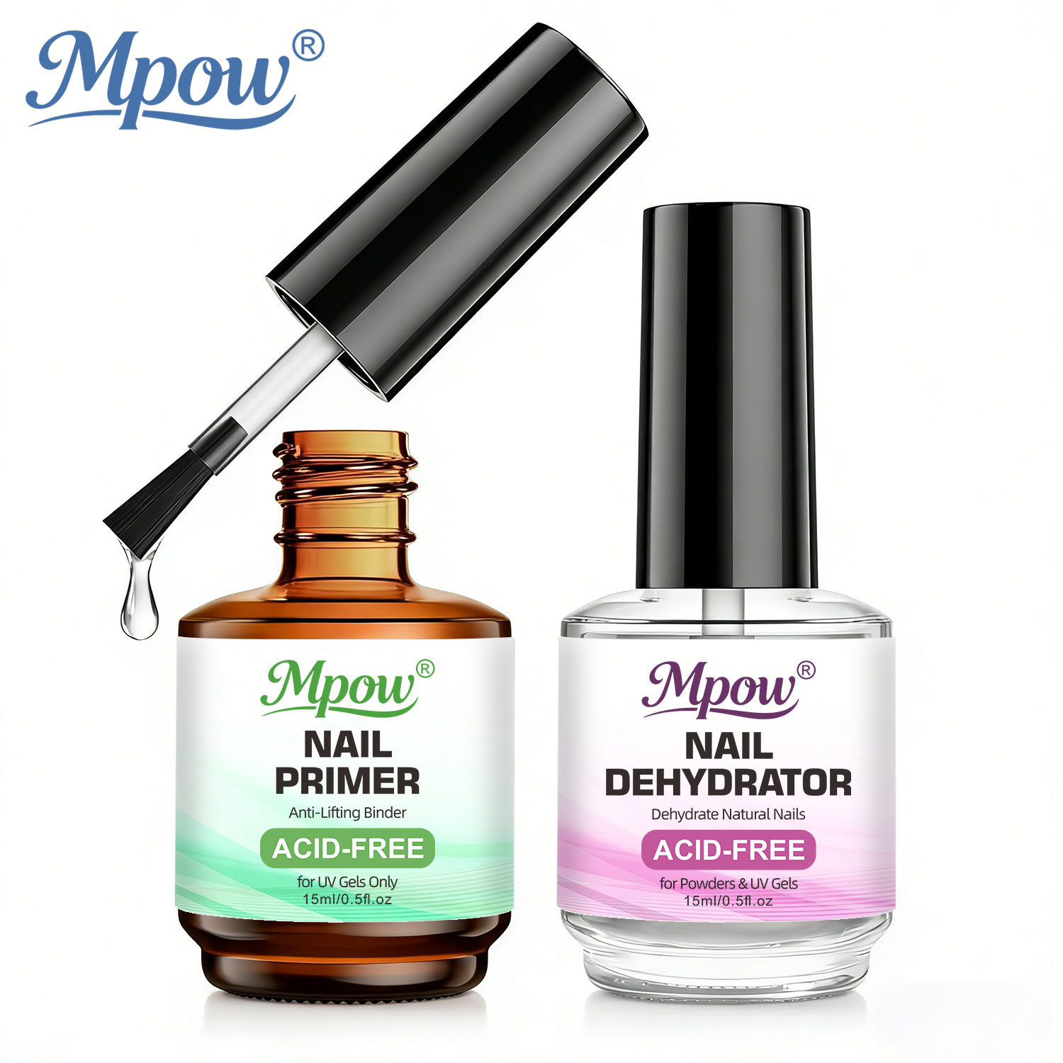 Nail Dehydrator Primer - مجموعة من مزيل رطوبة الأظافر وبرايمر
