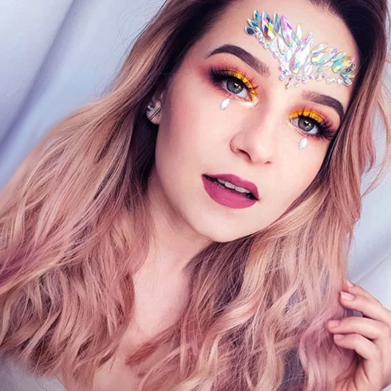 كريستال الوجه جواهر لصاقات وشم - مراجعة Beauty Gems Makeup وسعره