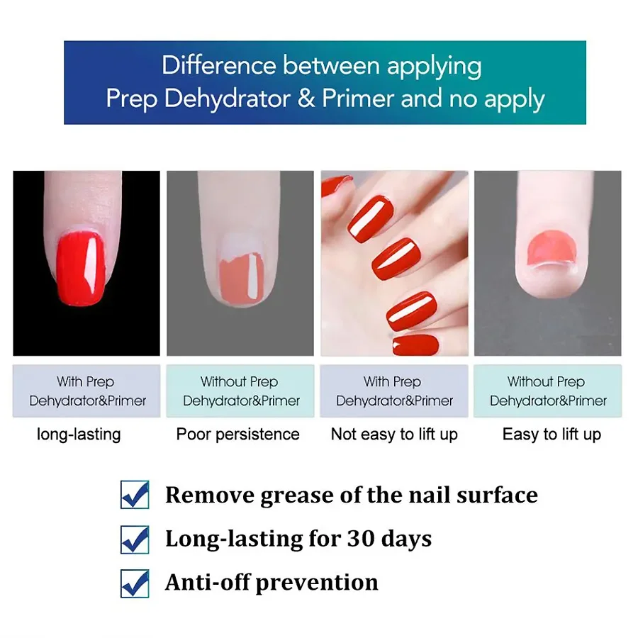 قطعتان من مزيل الرطوبة وبرايمر - مراجعة Nail Dehydrator Primer وسعره