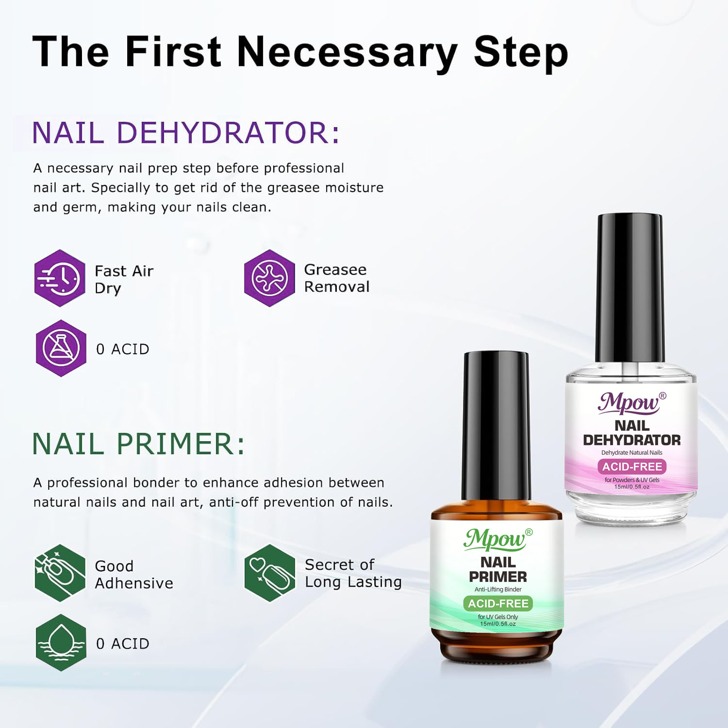 مجموعة من مزيل رطوبة الأظافر و - مراجعة Nail Dehydrator Primer وسعره