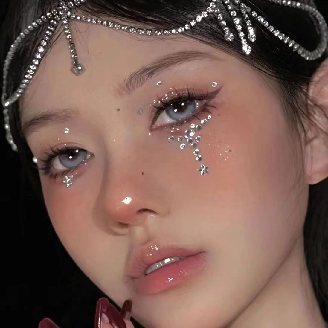ملصق وجه أكريليك لامع ، نجوم ث - مراجعة Beauty Gems Makeup وسعره