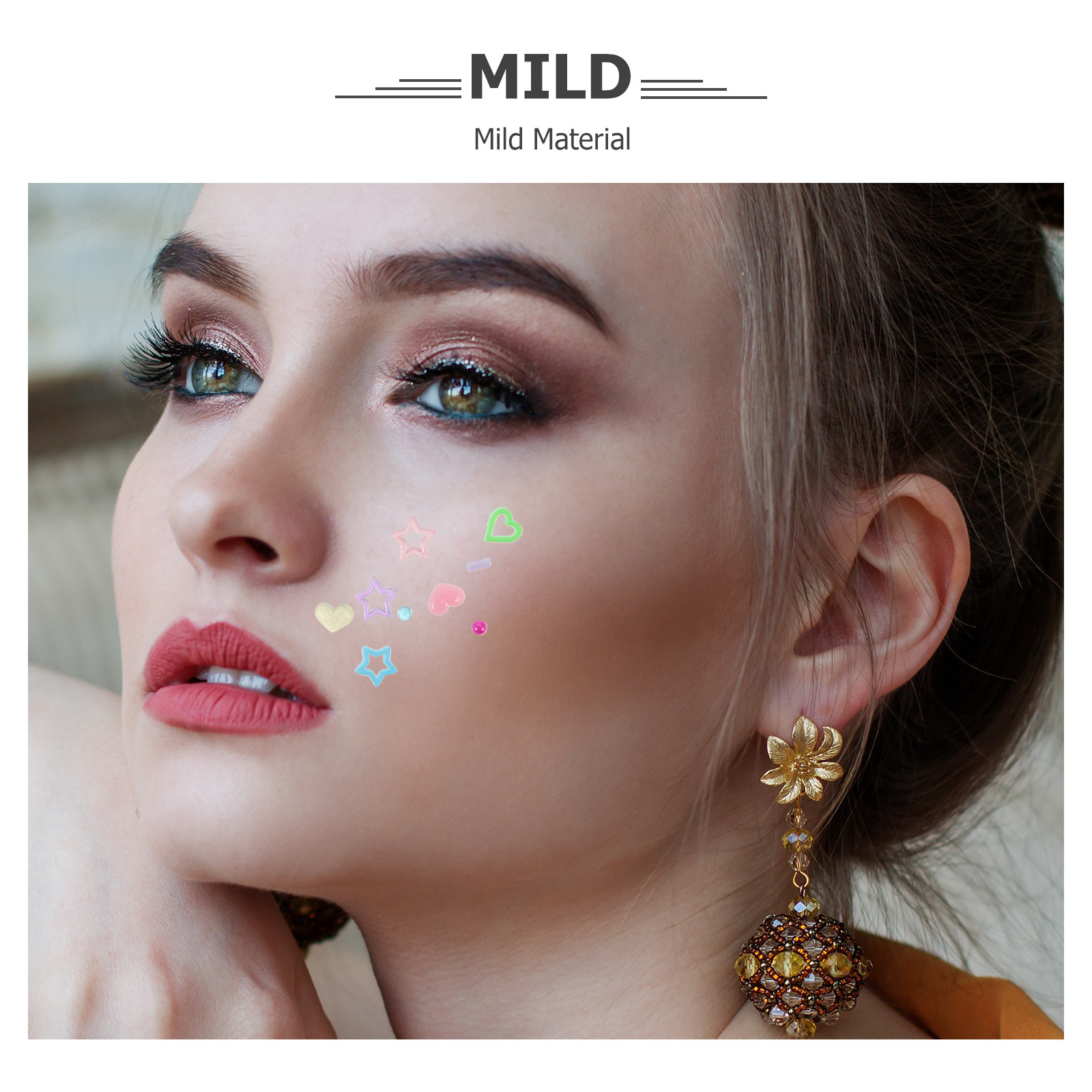 10 أوراق من ملصقات أحجار الراي - مراجعة Beauty Gems Makeup وسعره