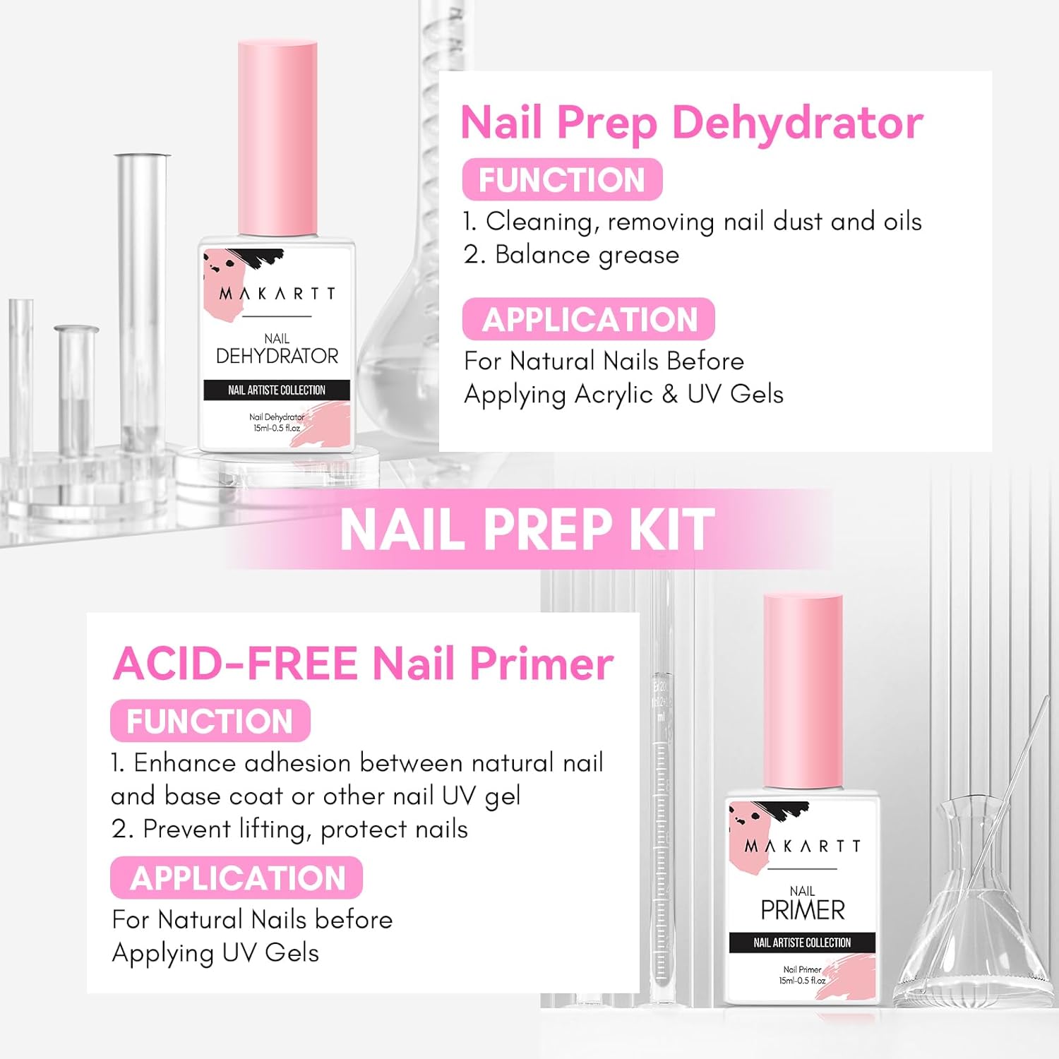 2 قطعة خالية من الأحماض الطبيع - مراجعة Nail Dehydrator Primer وسعره